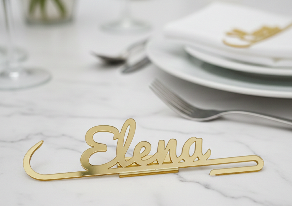 Segnaposto "Nome Splendente"