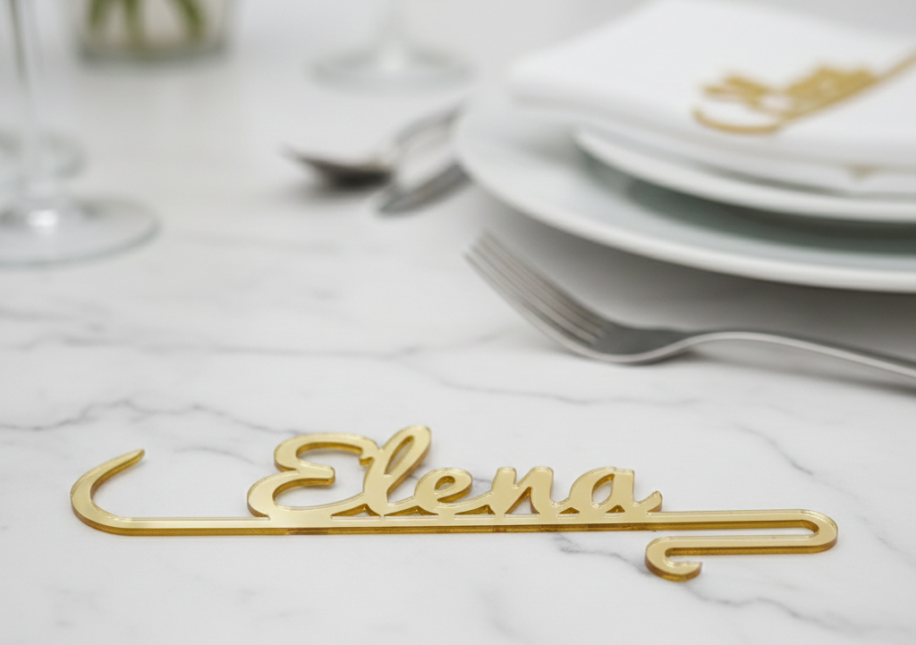 Segnaposto "Nome Splendente"