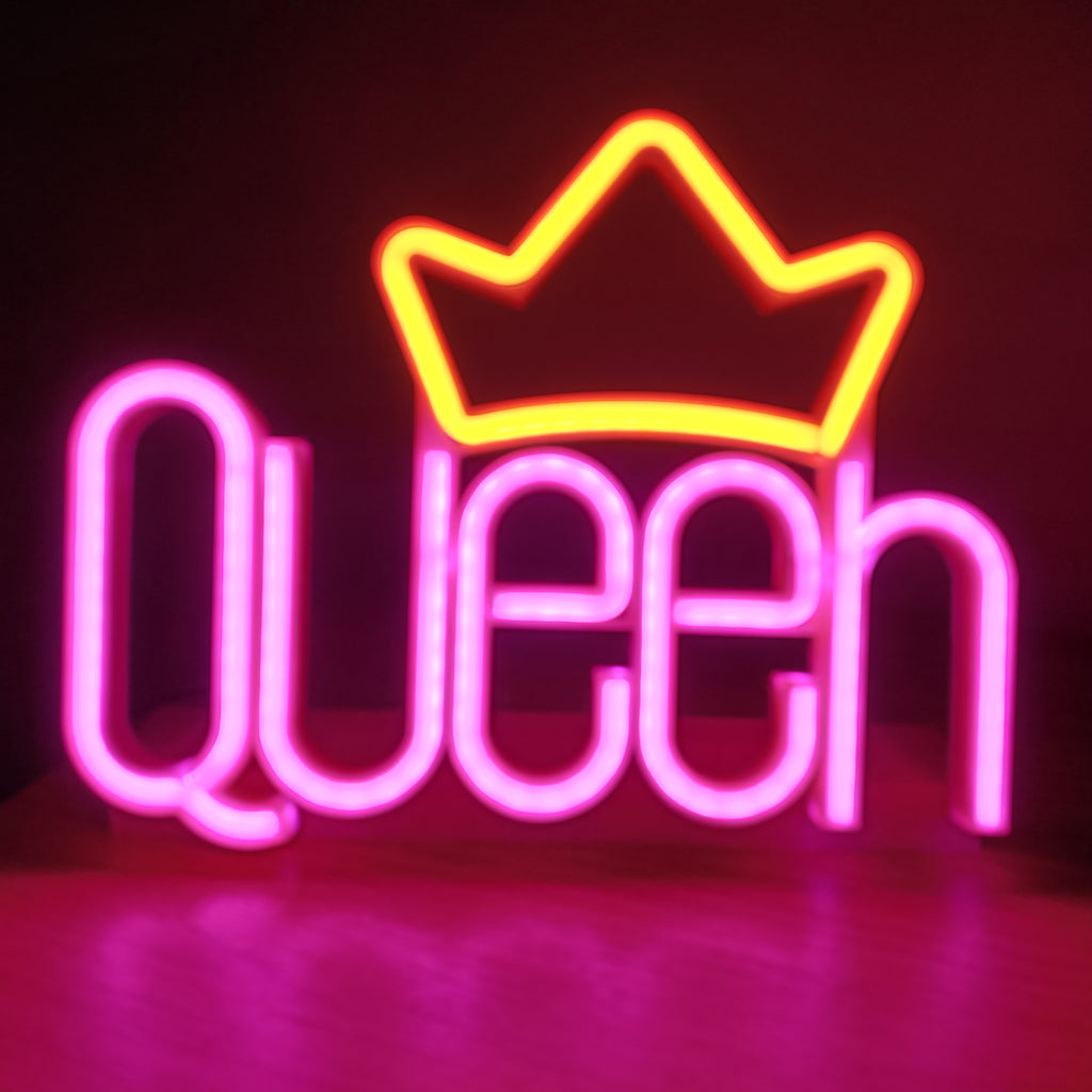 Scritta LED d'appoggio "QUEEN"