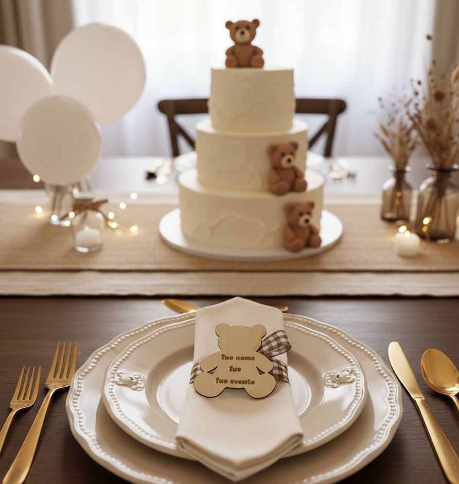 Segnaposto "Orsetto Tenero Abbraccio"