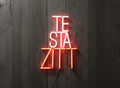 Lampada LED "TE STA ZITT"