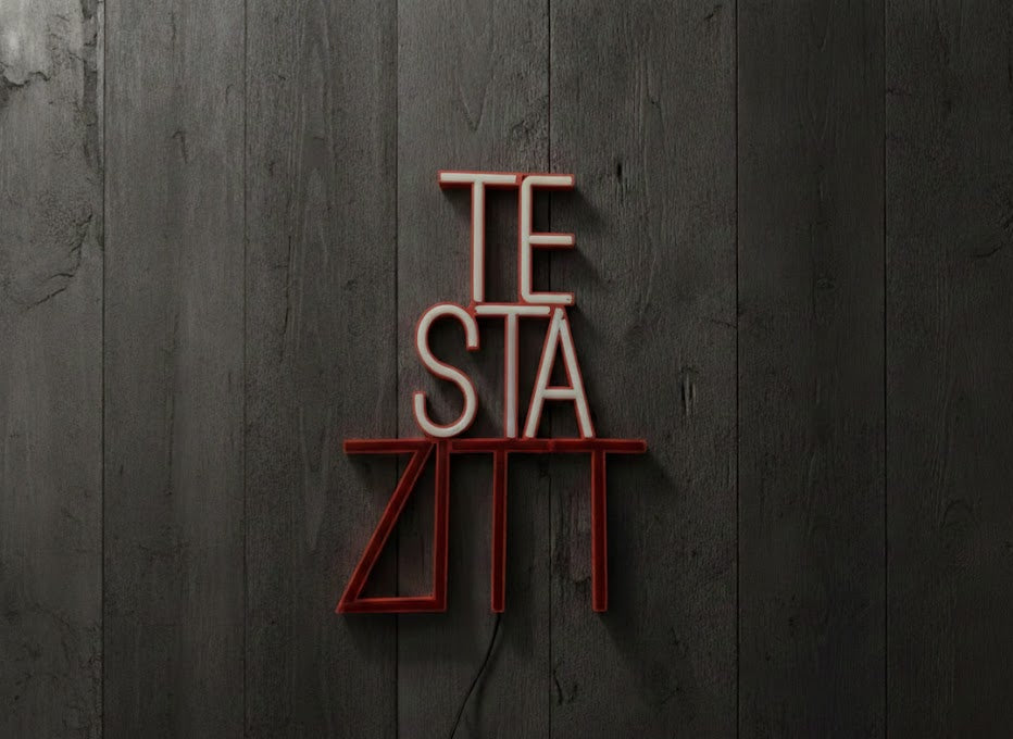 Lampada LED "TE STA ZITT"
