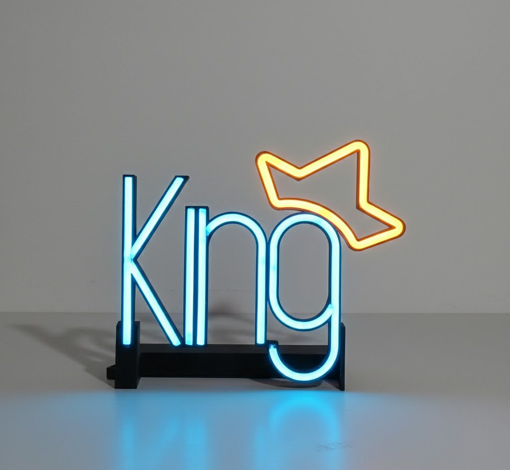 Scritta LED d'appoggio "KING"